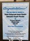 2025 Topps Chrome Khaman Maluach Refractors Purple (RAW)
