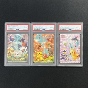 PSA 10 Pokemon Card Spring Sticker Let's Have Fun 2020 2021 2022