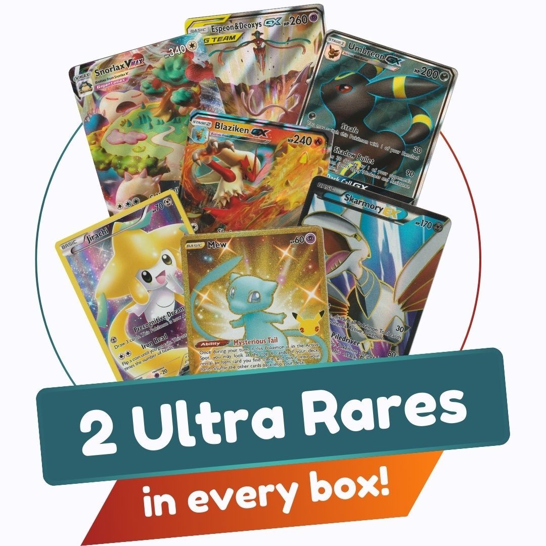 100 Pokemon Card Lot | 2 Ultra Rare guaranteed + 20 Holos | V VMAX