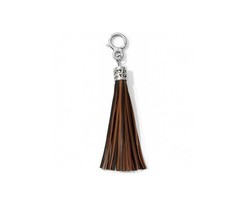 Brighton Boho Tassel Fob Black-Chestnut E16119 RT 50 NWOT