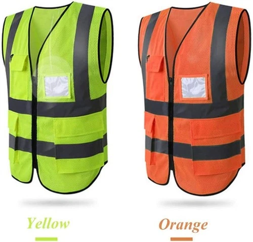 HYCOPROT High Visibility Mesh Safety Reflective Vest with X-Large, Yellow  image 7