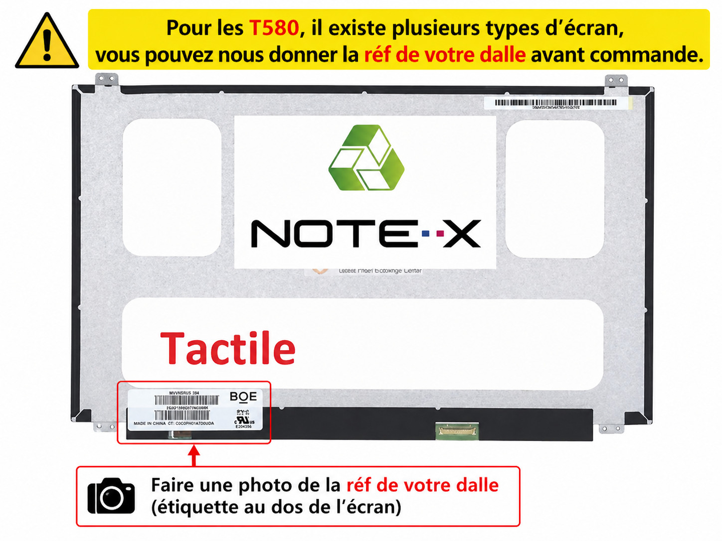 Dalle Ecran LCD 15.6 Tactile ONCELL Haute Précision pour P52S