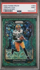 Jordan Love 2020 Prizm Green Scope Refractor Rc Rookie Psa 9 #/75 GB Packers