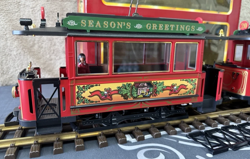 LGB 2036 Christmas Season Greetings Trolley Anniversary Set Tested LN/Box - Image 2 of 4