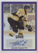 2016-17 Leaf Metal Purple Prismatic 11/15 Jacob Paquette #BA-JP1 Auto xp6