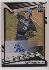 2022 Panini Elite Extra Edition Signatures Connor Staine #146 Auto w5b