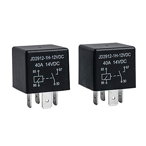 12V 40 Amp 4 Pin Car Relay Switch 2 Pack