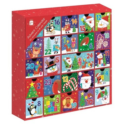 Adventskalender Weihnachten mit 24 Schubladen zum Befüllen eigene Geschenke Leckereien hinzufügen 
