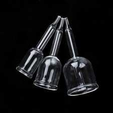 3PCS Vacuum Cupping Glass Cup Attachment For Vacuum Breast Enhancement Machine