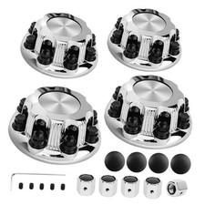 8 Lugs Wheel Center Caps Hub Caps Compatible with Chevy Silverado 2500 3500
