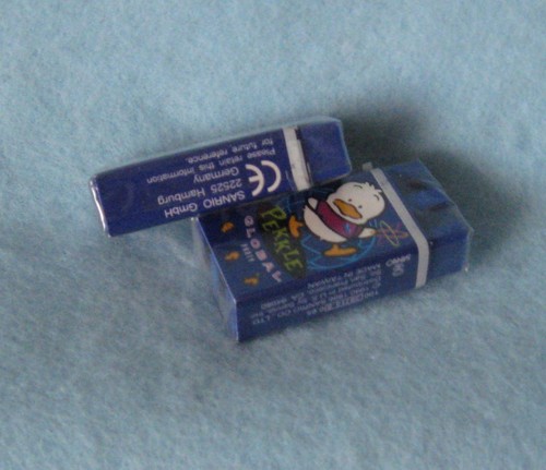 Sanrio Ahiru No PEKKLE 2 Bleistift Radierer Erde Sammlerstück Vintage 1990-1996 Neu - Bild 2 von 2