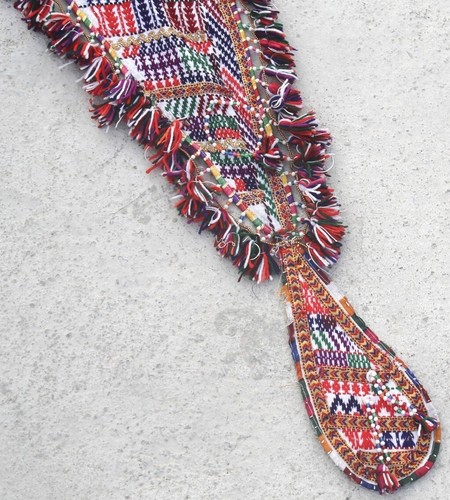 Vintage Rabari Valance Tribal Ethnic Decor Door Embroidery Tapestry Indian Toran - Bild 5 von 6