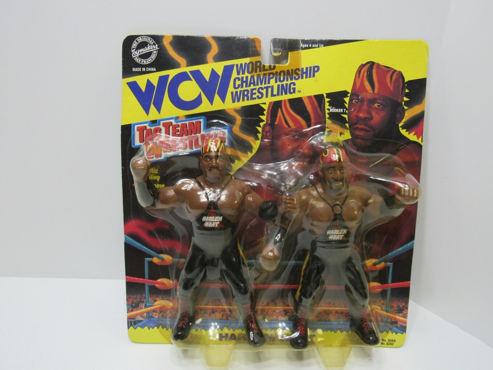 WCW Tag Team Wrestlers Booker T Stevie Ray Harlem Heat 1994 NISP 