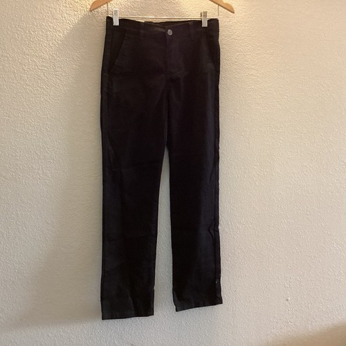 IZOD Youth Boys Flat Front Casual Dress Pants Size 12 Black Stretch New - Picture 4 of 20
