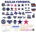 Dallas-Cowboys football PATCHES Embroidery NFLlogo iron&Sewing on Fabrics