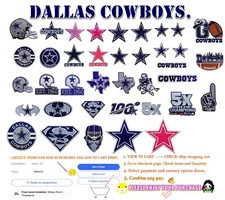 Dallas-Cowboys Embroidery Patches Iron on, Sew on(Select options)✈Thai by USPS