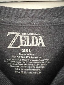 LEGEND OF ZELDA T SHIRT MEN'S 2XL XXL Triforce Nintendo NES Retro