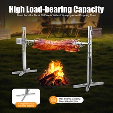 15W 66.14 Lbs Spit Hog Roaster BBQ Rotisserie Grill Roast Barbecue Motor Kit HOT