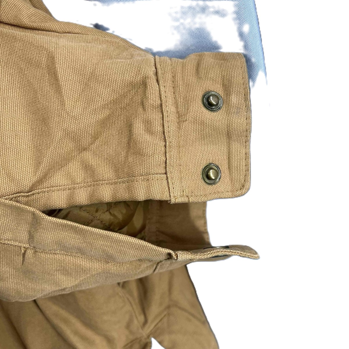 Dickies Mens Barn Jacket Tan Insulated Snap Front Brown