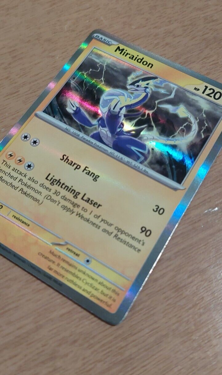 miraidon pokemon card holographic Yugioh 200 Cards Bundle Joblot 20 Rares 20 Holo Blue-Eyes White Dragon –  Twin Traders main image 1