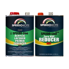 2.1 voc Acrylic Lacquer Primer Gray 2 gallon kit, Low Temp. Reducer SMR-277/0065