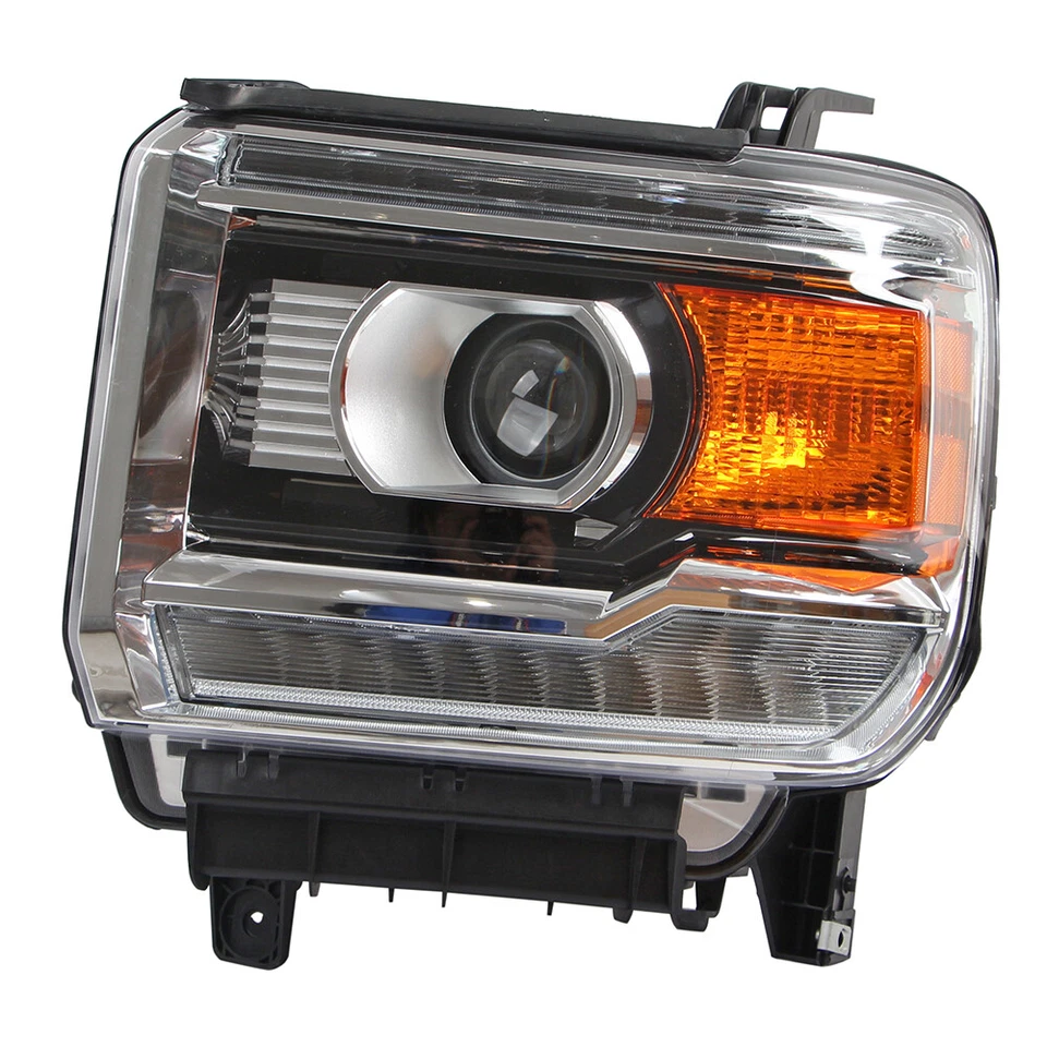 For 2016-2019 GMC Sierra 2500HD HID w/ LED DRL Projector Headlight Driver Side Foto 2 de 4