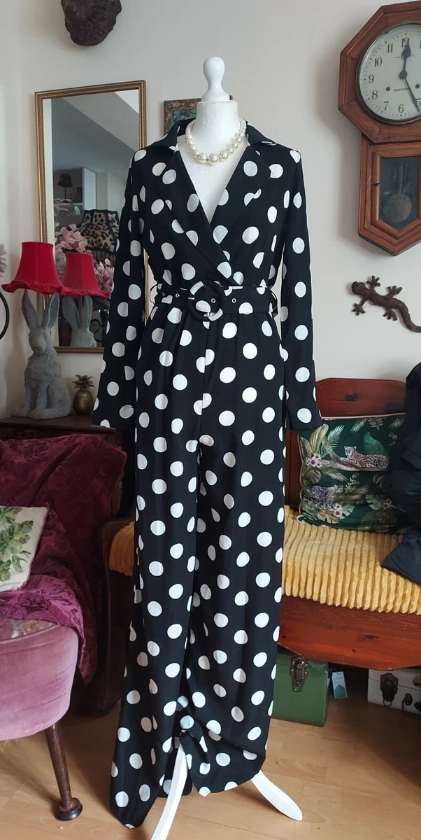 Pretty little thing polka dot best sale jumpsuit