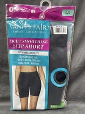 Vanity Fair Slip Short Radiant Collect. Light Smoothing Breathability S/5 Black