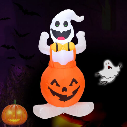 Inflatable Giant Pumpkin Ghost Festival Theme Windproof Halloween Party Supplies - Bild 1 von 14