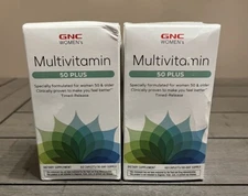 2x GNC Womens Multivitamin 50 Plus 60 Caps Ea/120 Caps Total Exp 8/25 New