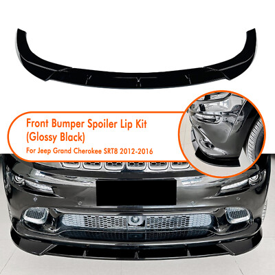 Schwarz Frontstoßstange Spoiler Lippe Für Jeep Grand Cherokee SRT8 2012 13-2016