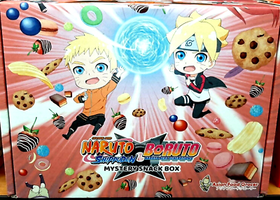 Naruto Shippuden Boruto Japanese Mystery Snacks Candy Drinks Box