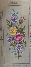 needlepoint canvas 30x60 Cm Gobelin L Flowers Canvas Only
