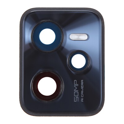Für Realme C35 / Narzo 50A Prime Rückkamera Linse Glas + Rahmen