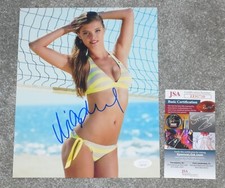 NINA AGDAL Signed SI Swimsuit Super Model Logan Paul 8x10 Photo + JSA COA 91710