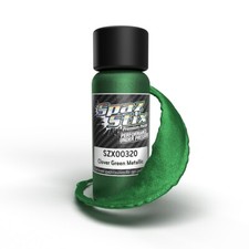Spaz Stix Clover Green Metallic Airbrush Ready Paint 2oz Bottle SZX00320 00320