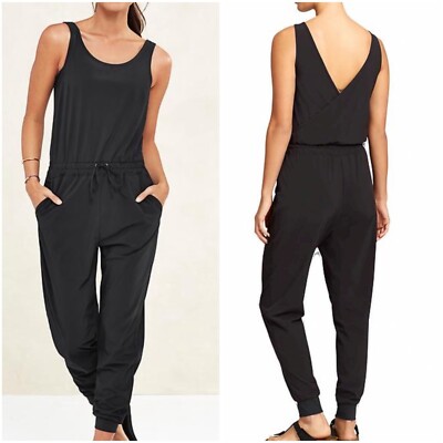 Athleta CROSSBACK Women's Jumpsuit ROMPER Black Size 2 (XS) | eBay
