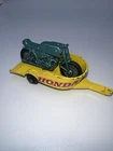 Vintage Matchbox Lesney diecast HONDA MOTORCYCLE AND TRAILER No.38