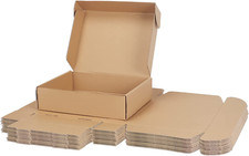12X9X3 Inch Shipping Boxes Bulk 20 Pack Brown, Tab Lock Tuck Top Mailer Boxes fo