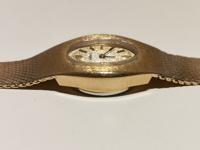 VINTAGE RARE LUXURY ELEGANT GOLD PLATED LADIES MECHANICAL  display picture 1