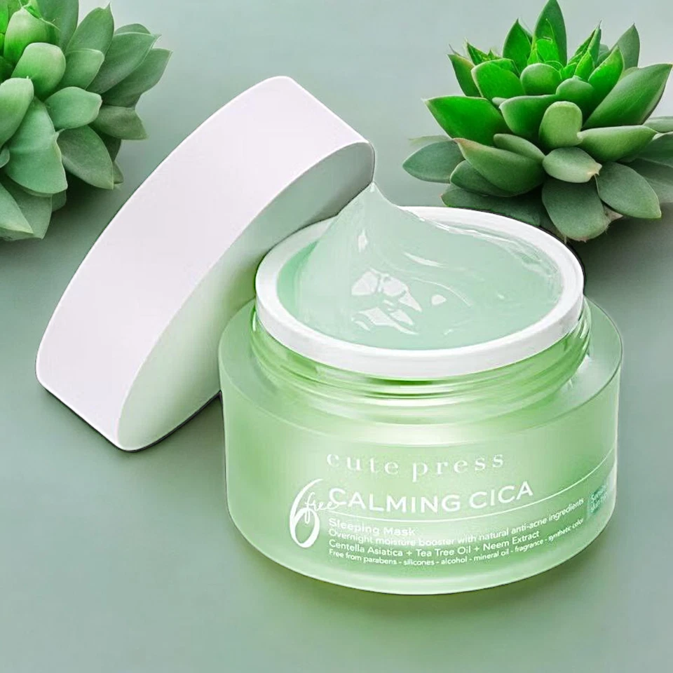 Cute press Calming Cica Sleeping Mask 50g Soothing gel mask for sensitive skin - Image 2 of 4