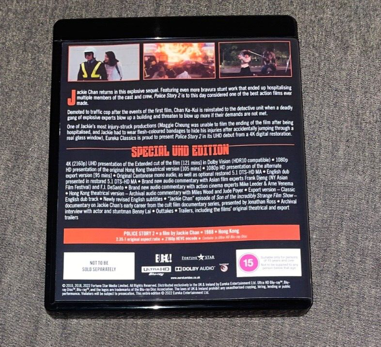 EUREKA! HARDCASE Jackie Chan: Police Story Trilogy 4K UHD 3