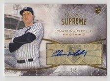 CHASE WHITLEY II 2014 Topps Simply Supreme Rookie Auto #D /5 New York Yankees RC