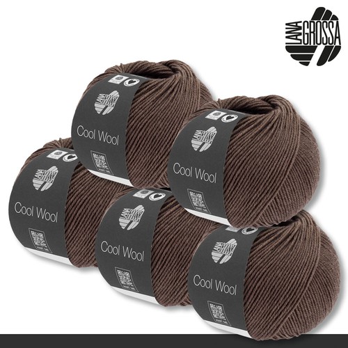 Lana Grossa 5x50 g Cool Wool Mélange Schurwolle Merino Stricken Wolle 18 Farben - Bild 36 von 37