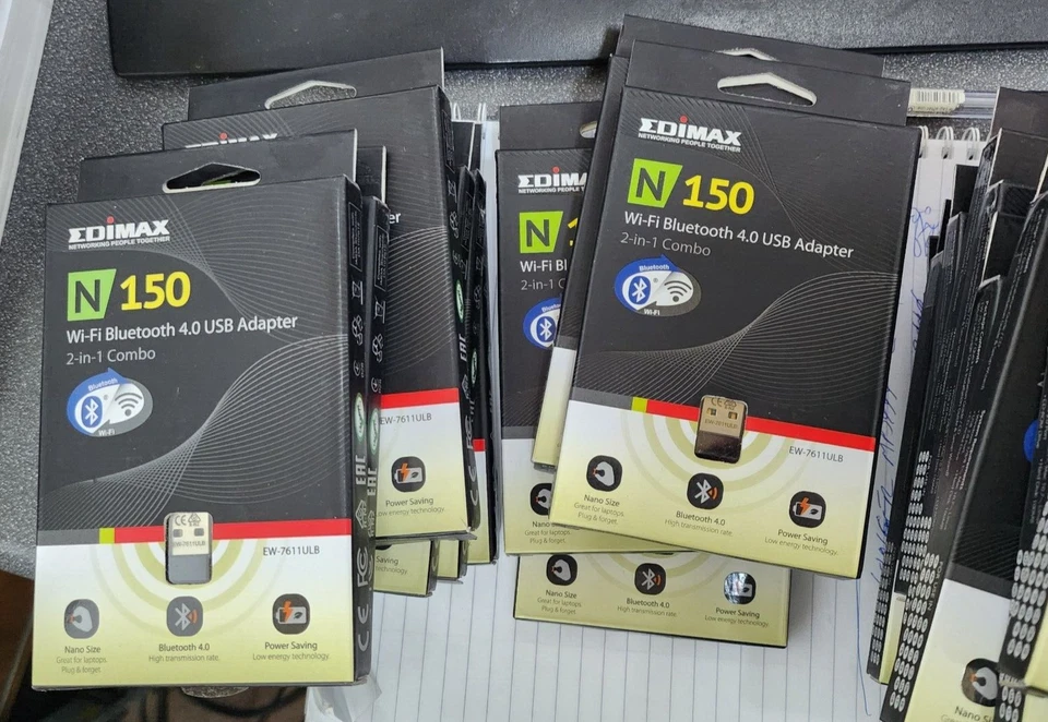 13x EDIMAX EW-7611ULB N150 Wi-Fi Bluetooth 4.0 USB Adapter (for EU/AU) - NEW! - Image 2 of 3