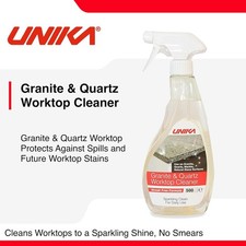 Granite & Quart Worktop Cleaner Spray 500 ml Non-Abrasive CLEANGRANITE-UN Unika