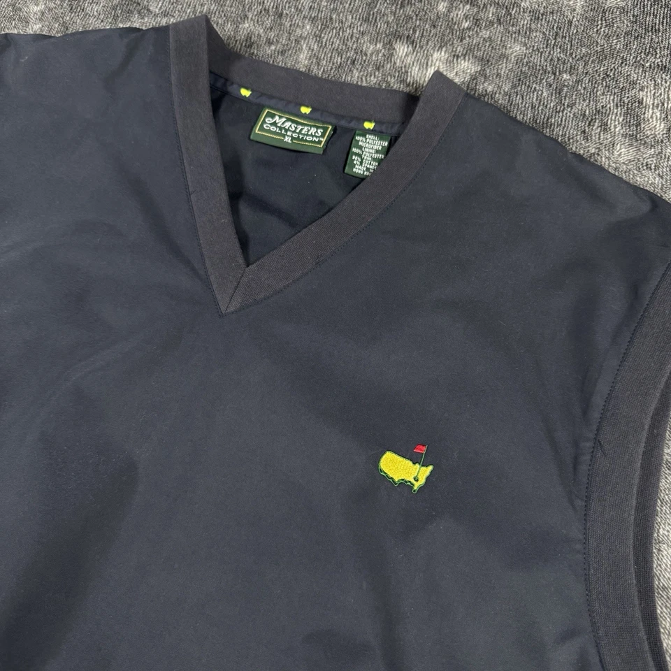 Chaleco de golf Masters Collection para hombre XL azul pulóver forrado cortavientos Foto 2 de 4