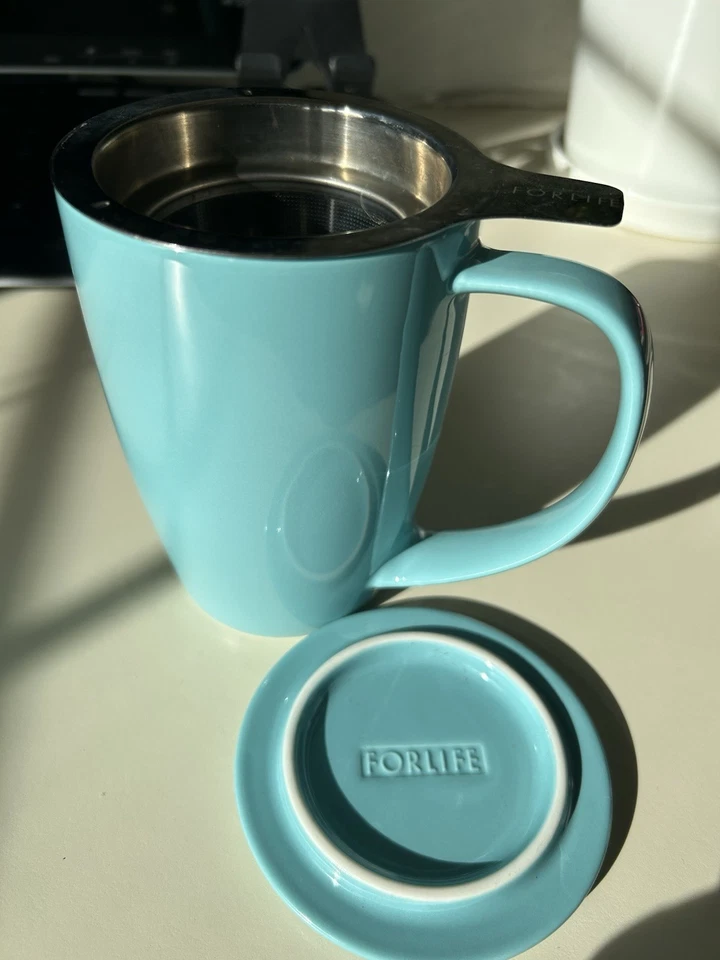 Taza de té con infusor de hojas sueltas Foto 3 de 3