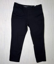 Banana Republic Women's Black Solid Dress Pants Slim Skinny Mid Rise Pockets 25"