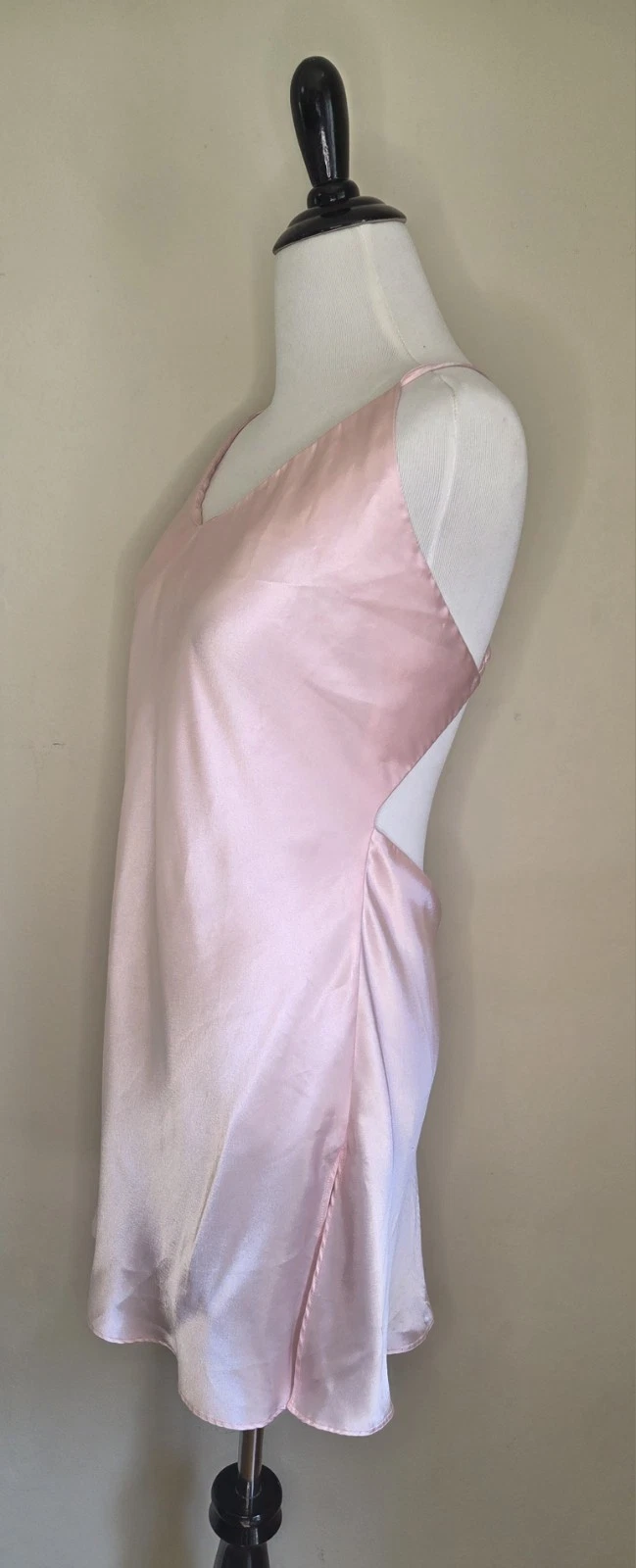 UNDERCOVER Abito Slip Vintage Victoria Secret Rosa Chiaro Adj. Cinghie schiena bassa taglia S